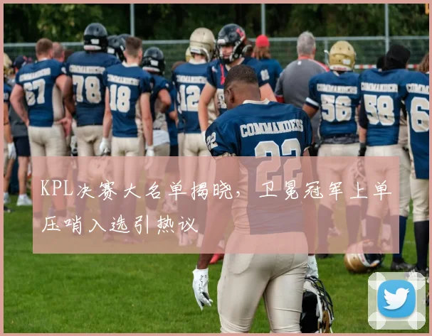 KPL决赛大名单揭晓,卫冕冠军上单压哨入选引热议