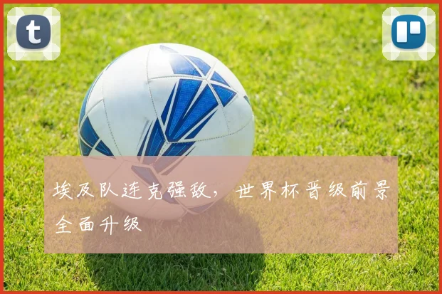 埃及队连克强敌,世界杯晋级前景全面升级